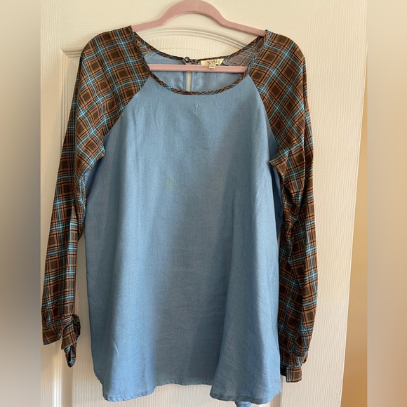 Kori Tops - Kori Fall Chambray Top